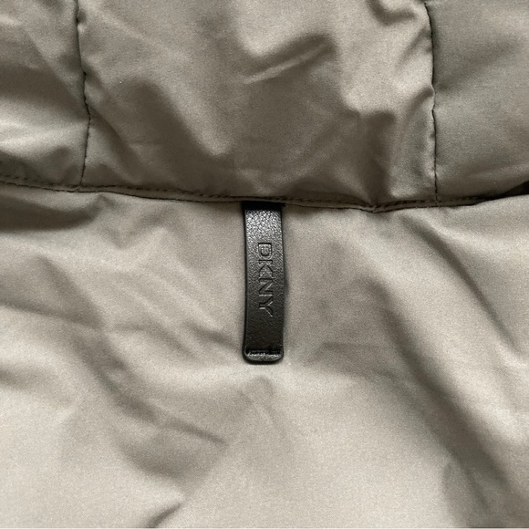 DKNY Womens Hooded Parka Puffer Jacket Small Grey NWT - Picture 15 of 15